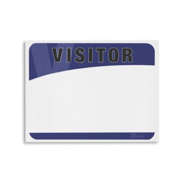 Blank Adhesive Visitor Labels