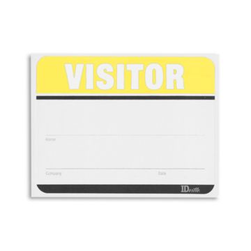 Adhesive Fill in the Blank Visitor Labels
