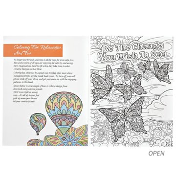 Stress Relief Coloring Book | Pure Promo