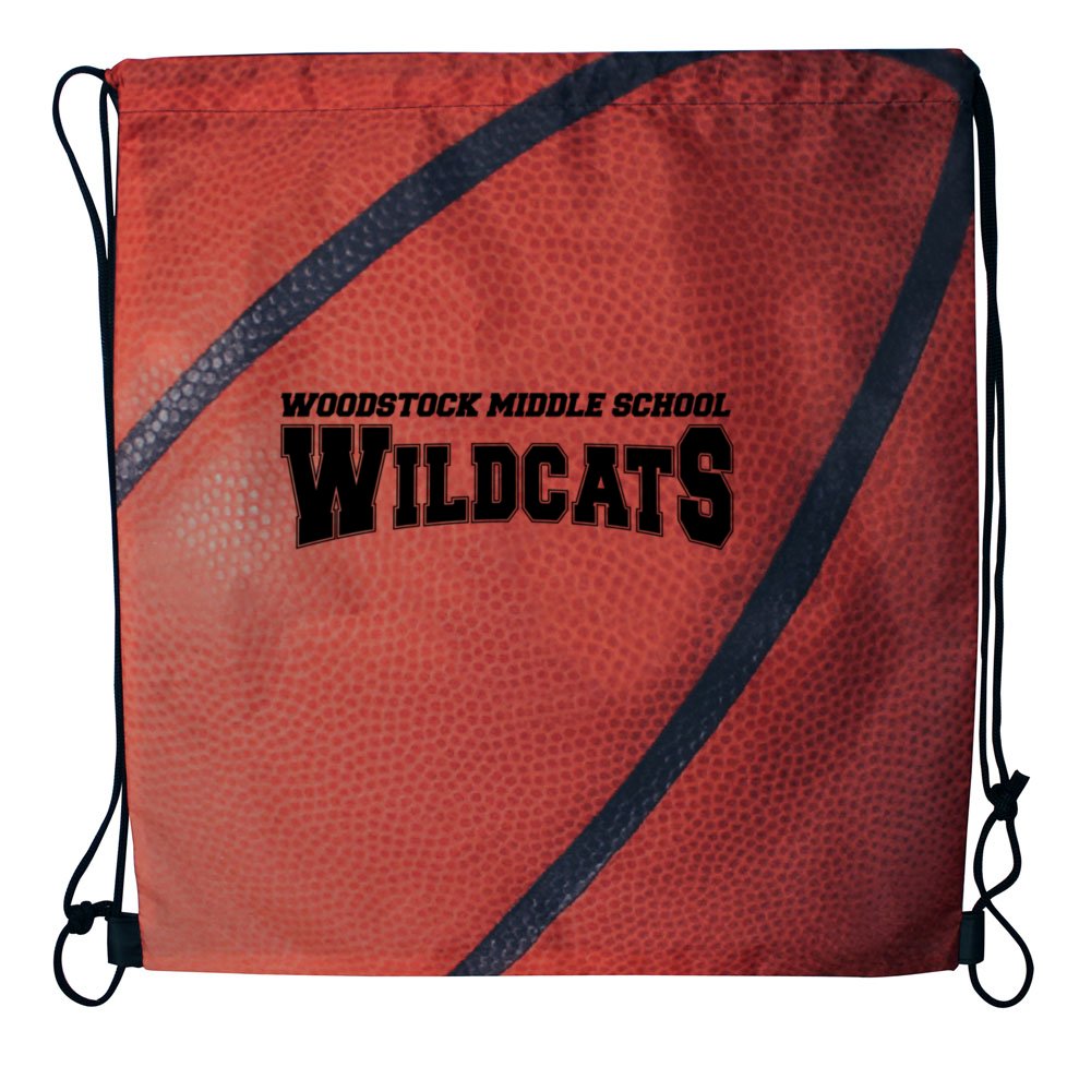 basketball drawstring backpack